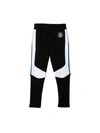 Balmain Contrast Panelled Sweatpants In Nero/azzurro