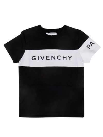 Givenchy Kids' Logo Printed Cotton Jersey T-shirt In Black