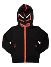 Stella Mccartney Bandit Zip-up Cotton Sweatshirt Hoodie In Black
