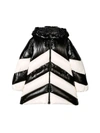 MONCLER WHITE AND BLACK DOWN JACKET,11097568