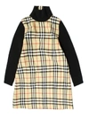 BURBERRY VINTAGE CHECK WOOL DRESS,11158863