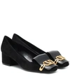 VALENTINO GARAVANI VLOGO SUEDE PUMPS,P00436849