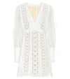 ZIMMERMANN SUPER EIGHT SILK MINIDRESS,P00437082