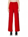 UNDERCOVER RED WOOL TROUSERS,UCX1503/RED