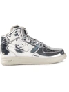 Nike Lunar Force 1 Mid Sp "liquid Silver" Sneakers In Metallic