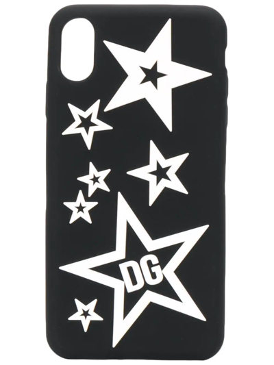 Dolce & Gabbana Star Logo Iphone Xs Max Case In Black