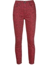 ALICE AND OLIVIA LEOPARD SKINNY TROUSERS