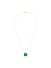 Andrea Fohrman 18k Yellow Gold Star Diamond Necklace In Green: