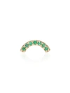 ANDREA FOHRMAN 18KT YELLOW GOLD ARCHED EMERALD EARRING