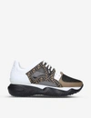 Fendi Multicolor Chunky Sneaker In Blk/white