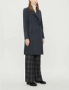TED BAKER Embellished-trim wool-blend wrap coat,26668640