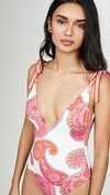 ZIMMERMANN PEGGY TIE SHOULDER ONE PIECE