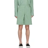 SIES MARJAN GREEN REFLECTIVE STERLING SHORTS