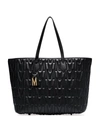 MOSCHINO MONOGRAM-QUILTED TOTE BAG