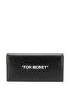 OFF-WHITE QUOTE YEN WALLET BLACK WHITE