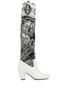 LANVIN "SAINT GEORGE AND THE DRAGON" PRINT BOOTS