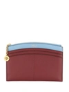 MULBERRY CURVED COLOUR-BLOCK ZIPPED WALLET