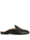 Sam Edelman Linnie Embellished Leather Slippers In Black