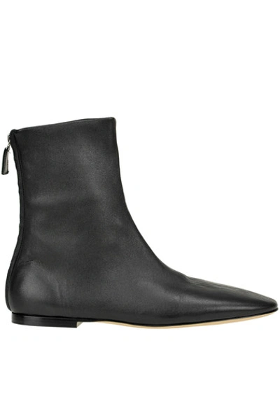 Victoria Beckham Nappa Leather Ankle Boots In Black