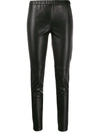 Michael Michael Kors Faux Leather Leggings In Black