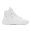 Givenchy Wing High Leather Sneakers In White