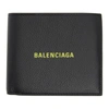 BALENCIAGA BLACK & YELLOW SQUARE COIN WALLET