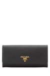 PRADA PRADA LOGO FOLD CONTINENTAL WALLET