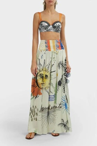 Agua Bendita Tropic Printed Maxi Skirt In Multicoloured