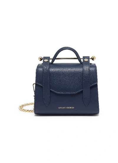 Strathberry Allegro Micro' Satchel Style Crossbody Bag In Navy