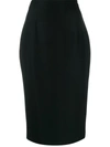 ALEXANDER MCQUEEN SKINNY FIT PENCIL SKIRT