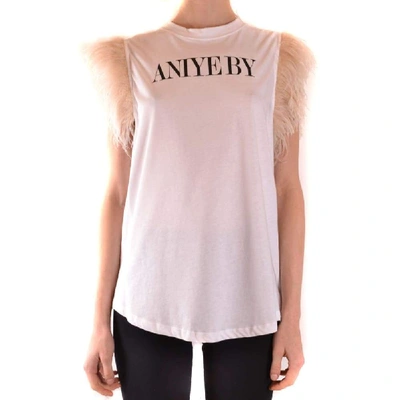 Aniye By Women's Mcbi39079 White Cotton T-shirt