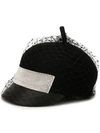 VENNA PAINTER NET-OVERLAY FELT HAT