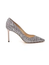 JIMMY CHOO JIMMY CHOO ROMY 85 METALLIC PUMPS