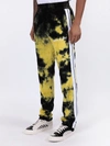 PALM ANGELS TIE-DYE TRACK PANTS YELLOW,PMCA007R20469014