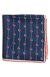 GUCCI GG PRINT SILK POCKET SQUARE,5972804G001