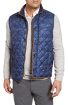 PETER MILLAR ESSEX QUILTED CAMO TRAVELER VEST,MF19Z13C