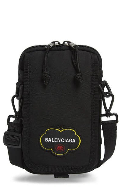 Balenciaga Explorer Crossbody Pouch In Black