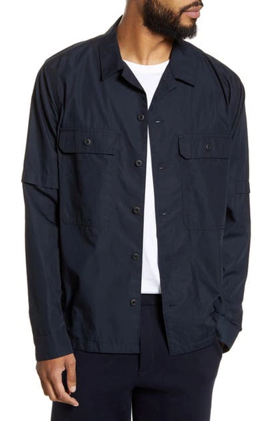 Vince Classic Fit Solid Twill Shirt Jacket In New Coastal