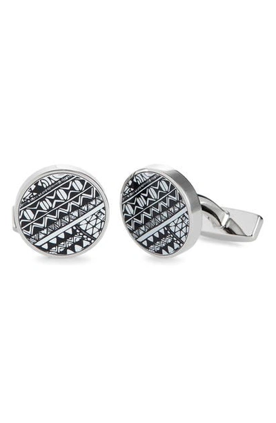 Hugo Boss Meissen Ever Cuff Links In Silver