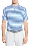 Peter Millar Sean Stretch Jersey Polo In Blue Lapis
