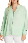 VINCE CAMUTO PIPED BUTTON-UP SHIRT,9269148