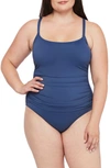 La Blanca Island One-piece Swimsuit In Blue Moon