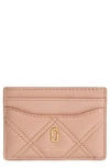 THE MARC JACOBS QUILTED LEATHER CARD CASE,M0015780