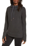 Sweaty Betty Escape Luxe Hoodie In Charcoal Grey Marl