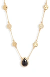 ANNA BECK REVERSIBLE STONE STATION NECKLACE,NK10057-GHYM