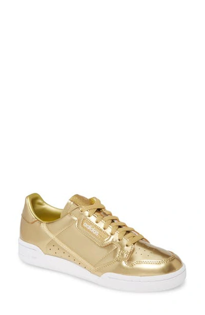 Adidas Originals Continental 80 Sneaker In Gold/ Matte Gold/ Crystal