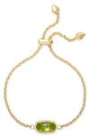 Kendra Scott Elaina Birthstone Bracelet In August/ Peridot Illusion