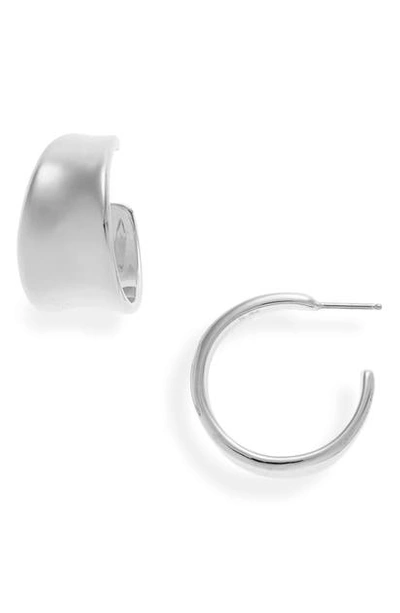 Sophie Buhai Large Wave Hoops In Sterling Silver