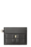 BURBERRY MONOGRAM MOTIF QUILTED LAMBSKIN CARD CASE,8023346