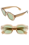 BURBERRY 46MM GEOMETRIC SUNGLASSES,BE428846-X